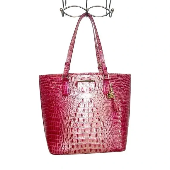 30-Brahmin Asher Magenta Ombré Melbourne Tote NWT - Picture 6 of 13